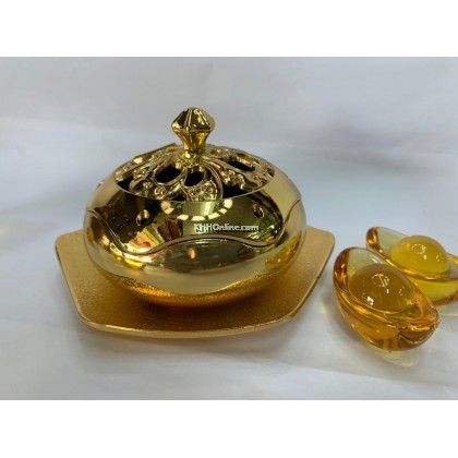 4寸金色檀香炉